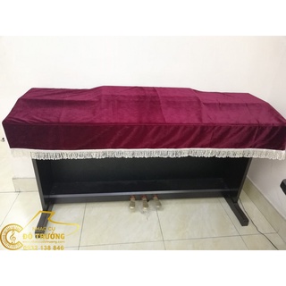 Khăn phủ đàn Piano điện loại may bắt gốc vuông