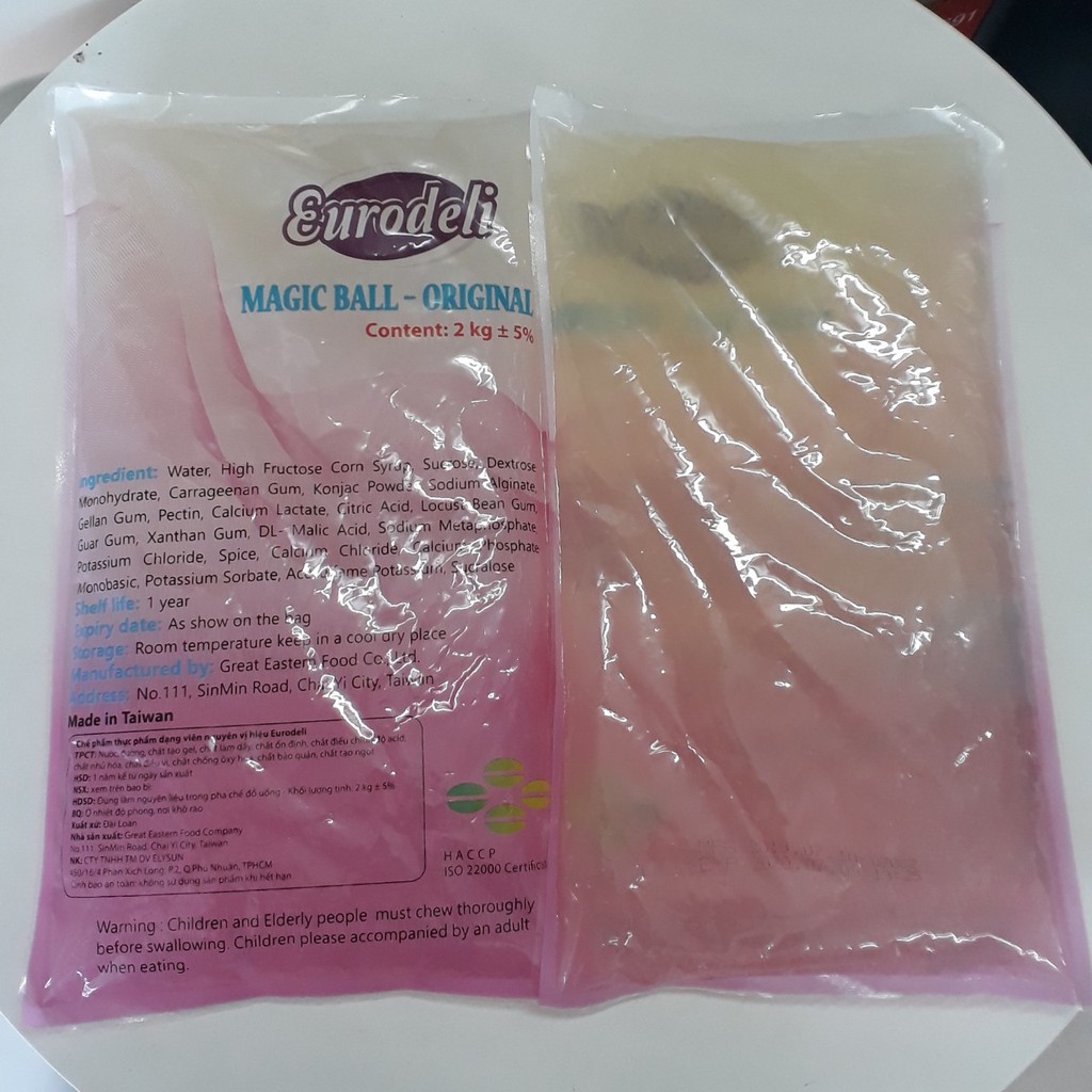 Trân châu trắng 3Q nhập khẩu chính hãng từ Đài Loan - Trân châu ngọc trai dai giòn tròn vị, thơm ngon tiện lợi