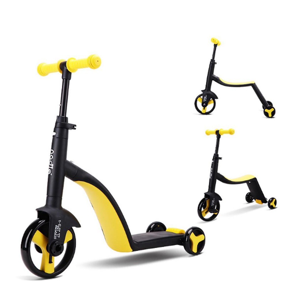 Siêu xe Nadle 3 trong 1 vừa làm xe đạp, xe chòi chân, xe scooter Joovy TF3 cho bé từ 2 tuổi trở lên