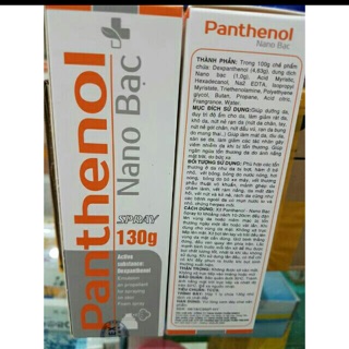Panthenol xịt bỏng 130g