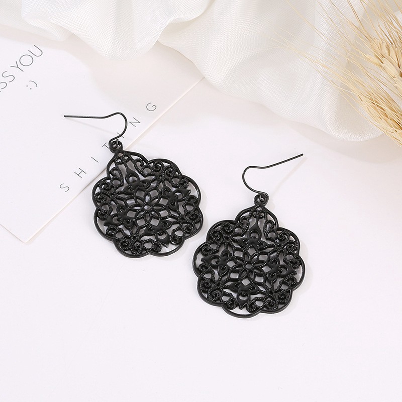 Hoa tai mặt hình hoa phong cách Bohomian xinh xắn