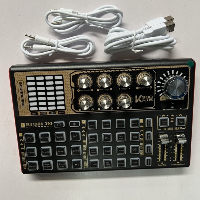 Sound Card K300 PLUS LIVESTREAM BẢO HÀNH 1 NĂM