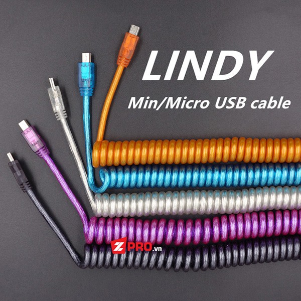 Dây cáp Type-C, Mini-USB, Micro LinDy - BH 6 tháng 1 đổi 1
