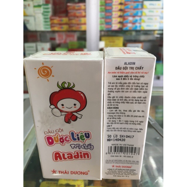 Dầu Gội Dược Liệu Chữa Chấy Aladin - giúp làm sạch chấy và trứng chấy, an toàn cho bé và mẹ - cvspharmacy