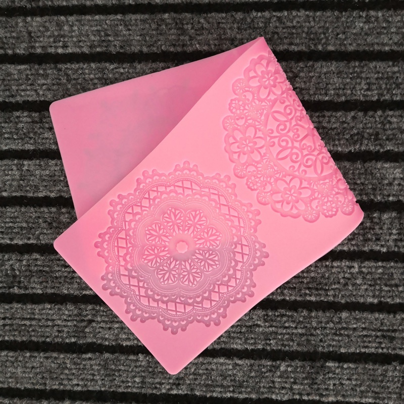 Khuôn Ren Tròn 3 Kiểu Làm Bánh Bằng Silicone DIY DBS308