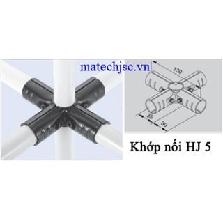 Khớp Nối Kim Loại HJ5 Dùng Cho Ống Abs Phi 27,28 (đã gồm bulong, ecu đi kèm)