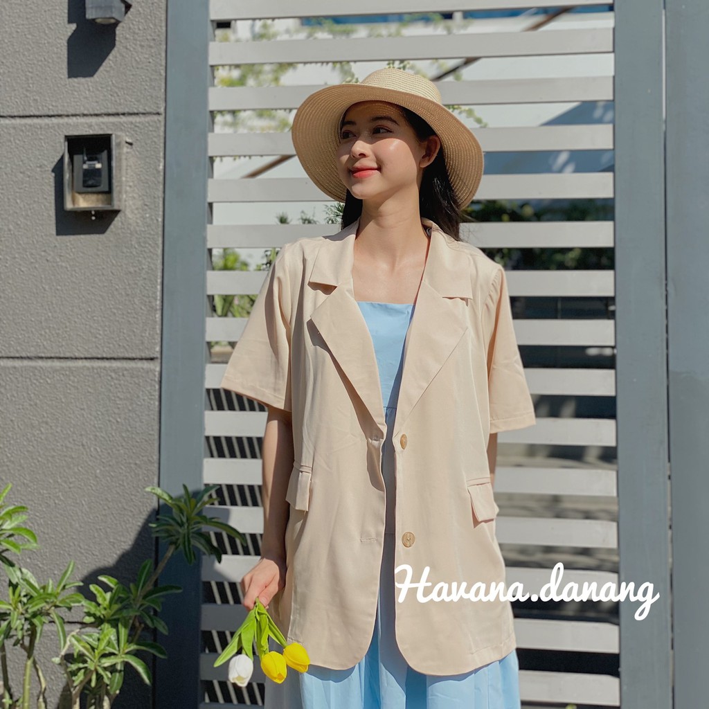 BLAZER TAY NGẮN ULZZANG 1 LỚP  [VIDEO]  ( ẢNH THẬT SHOP CHỤP )