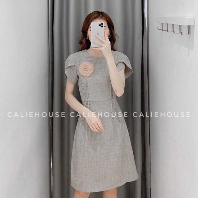 Váy calie xám