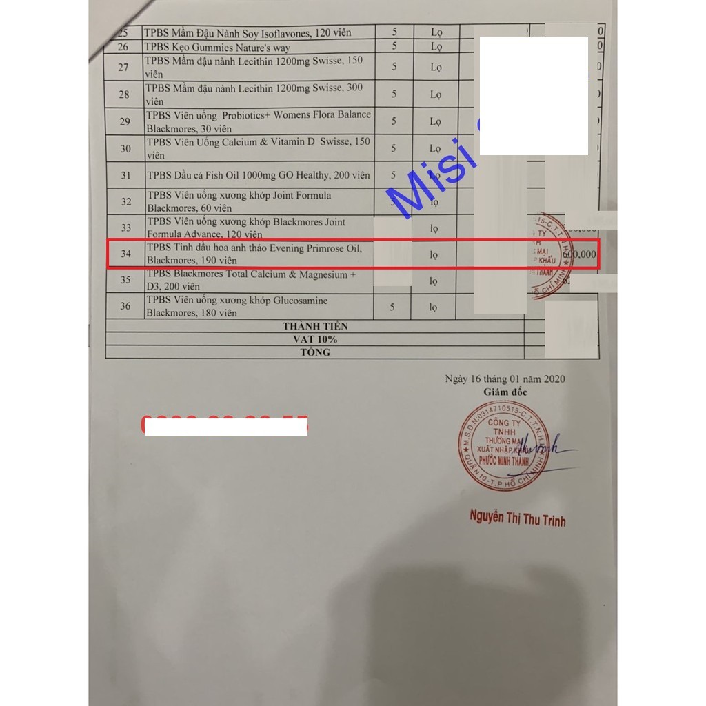 Tinh dầu Hoa anh thảo Blackmores Evening Primrose Oil Úc 190 viên hỗ trợ làm đẹp da tóc, cân bằng nội tiết, giảm mụn