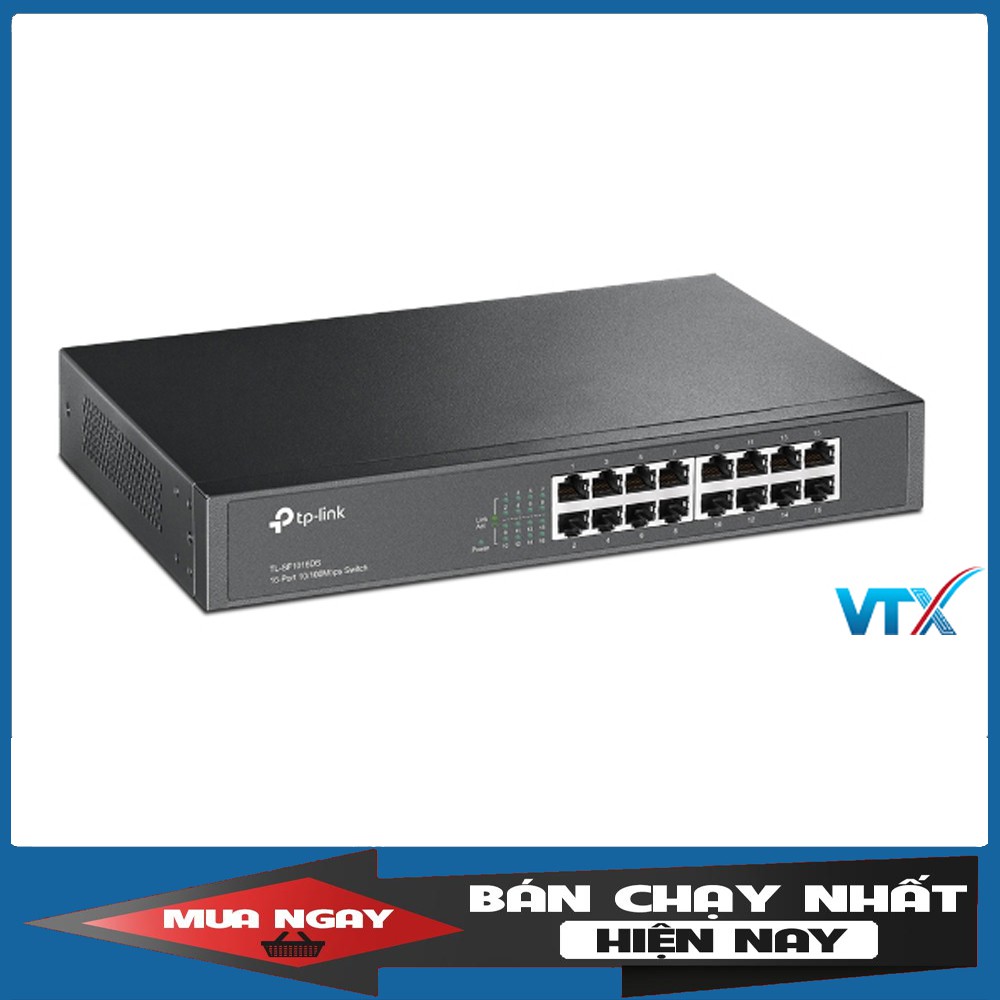 Switch chia mạng TP Link 16Port 10/100Mbps |PN: TL-SF1016DS