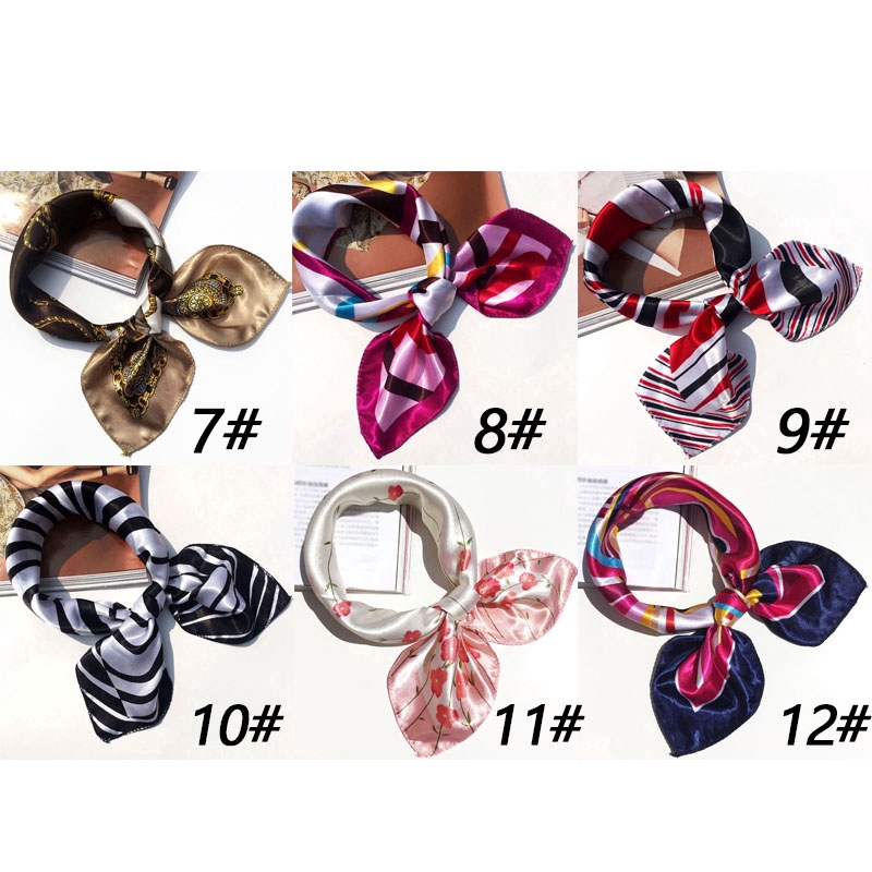 Khăn choàng cổ vải lụa nhân tạo in họa tiết độc đáo sang trọng