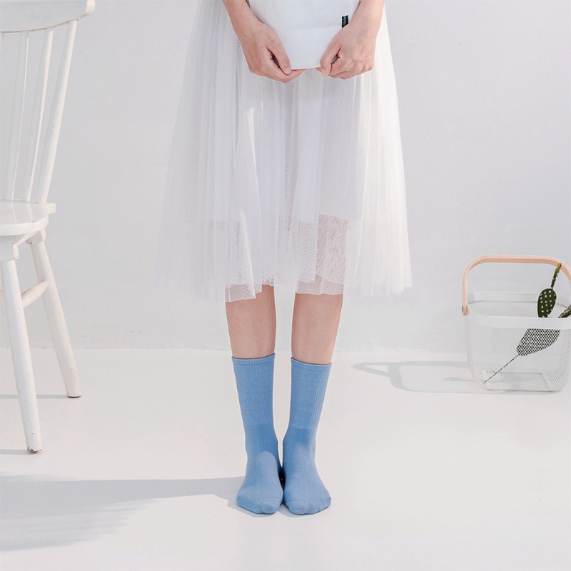 XIXI Vớ cotton cổ cao màu trơn thêu hình khủng long dễ thương phong cách Harajuku Nhật Bản cho nữ