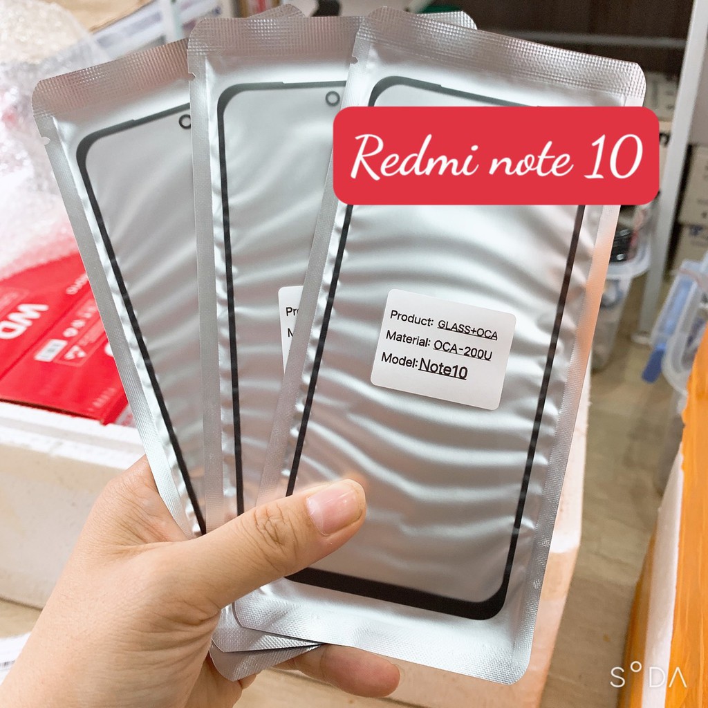 Mã Giảm ELFLASH0 20K Đơn 50K 🌟 Hàng Chính Hãng 🌟Kính Màn Hình Kính Ép Xiaomi Redmi Note 10 Zin New