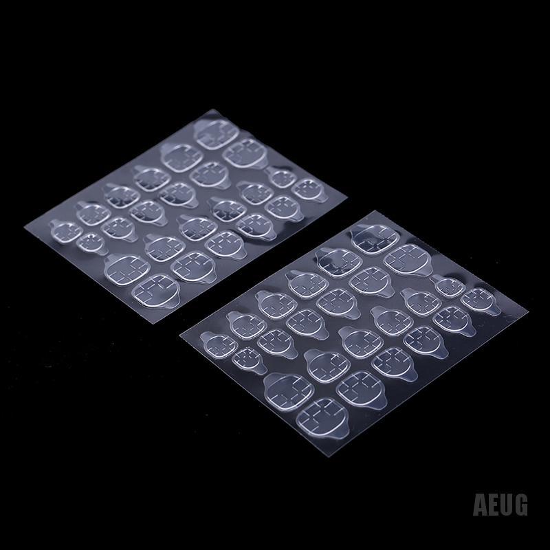 Set 5 Tờ / 24 Miếng Dán Móng Tay Giả Hai Mặt Tự Dính Tiện Lợi