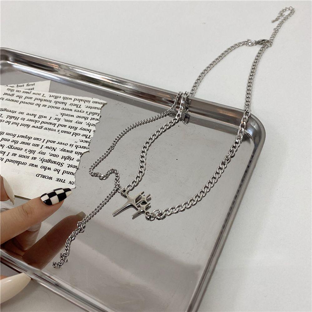 JARRED Vòng cổ Hình Ngôi Sao Phong Cách Hiphop Thời Trang Cho Nữ