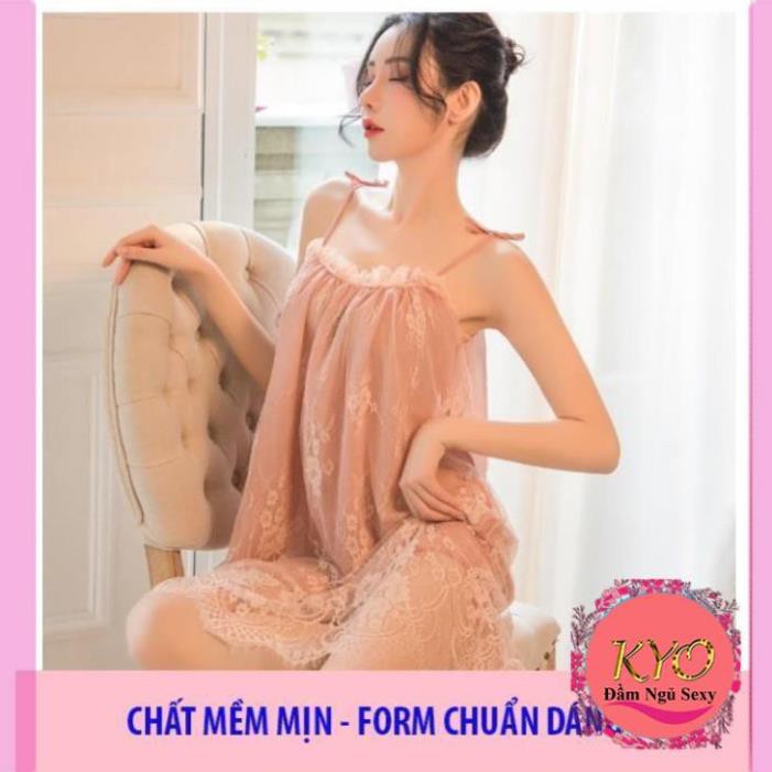 [  Siêu Đẹp- LOẠI I] ♥Ảnh Thật♥4 màu Váy Ngủ Xuyên Thấu B1023 Đầm Công Chúa Voan Ren Cao Cấp Quảng Châu | BigBuy360 - bigbuy360.vn