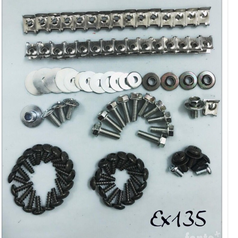 Bộ ốc vỏ nhựa xe máy exciter 135 (YA)