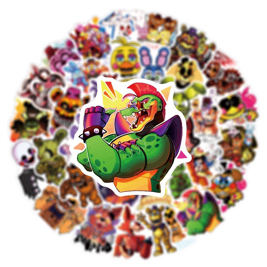 3styles 50Pcs Five Nights at Freddy's FNAF Security Breach Graffiti Sticker For Phone Luggage