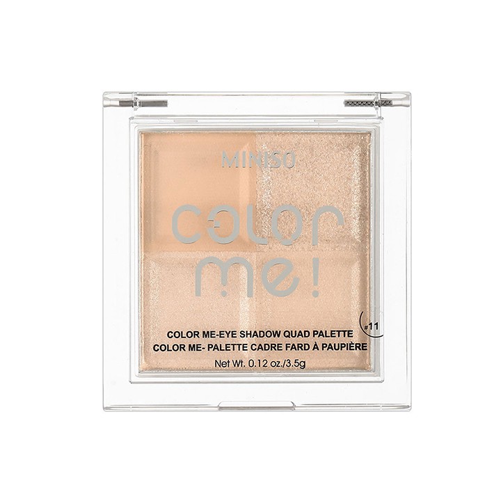 Phấn mắt Miniso Color Me-EYE SHADOW QUAD PALETTE 3.5g (Nhiều màu)