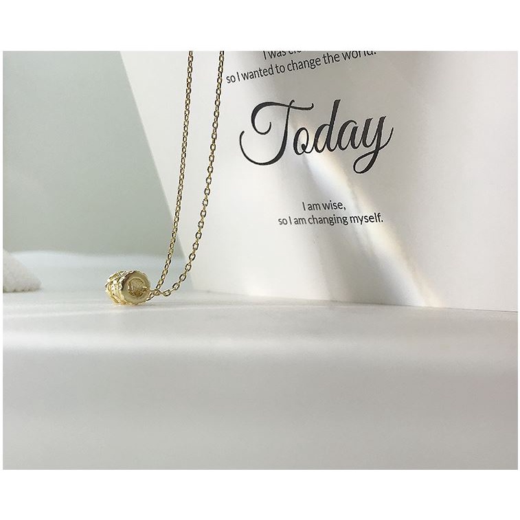 [FreeShip] Dây chuyền nữ titan rãnh hình trụ X3-105 - CAM KẾT KHÔNG BAY MÀU