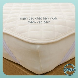 Drap bảo vệ nệm topper - Hàng xuất Nhật