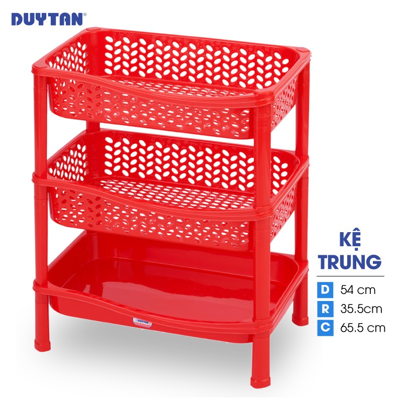 Kệ Nhựa Duy Tân size trung loại 3 ngăn không bánh xe - No.K641L/3