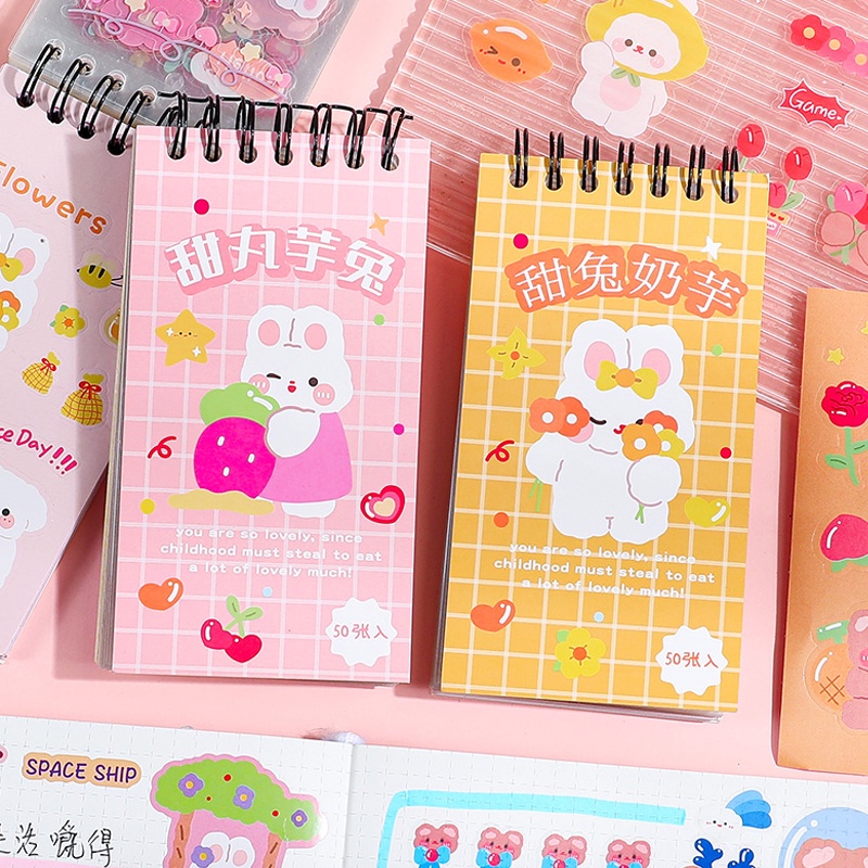 Bộ 50 Tấm Sticker Dán Trang Trí Hình Hoạt Hình Đáng Yêu