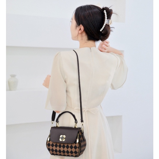 Túi Xách Tay Nữ Khoác Vai Họa Tiết Lưới