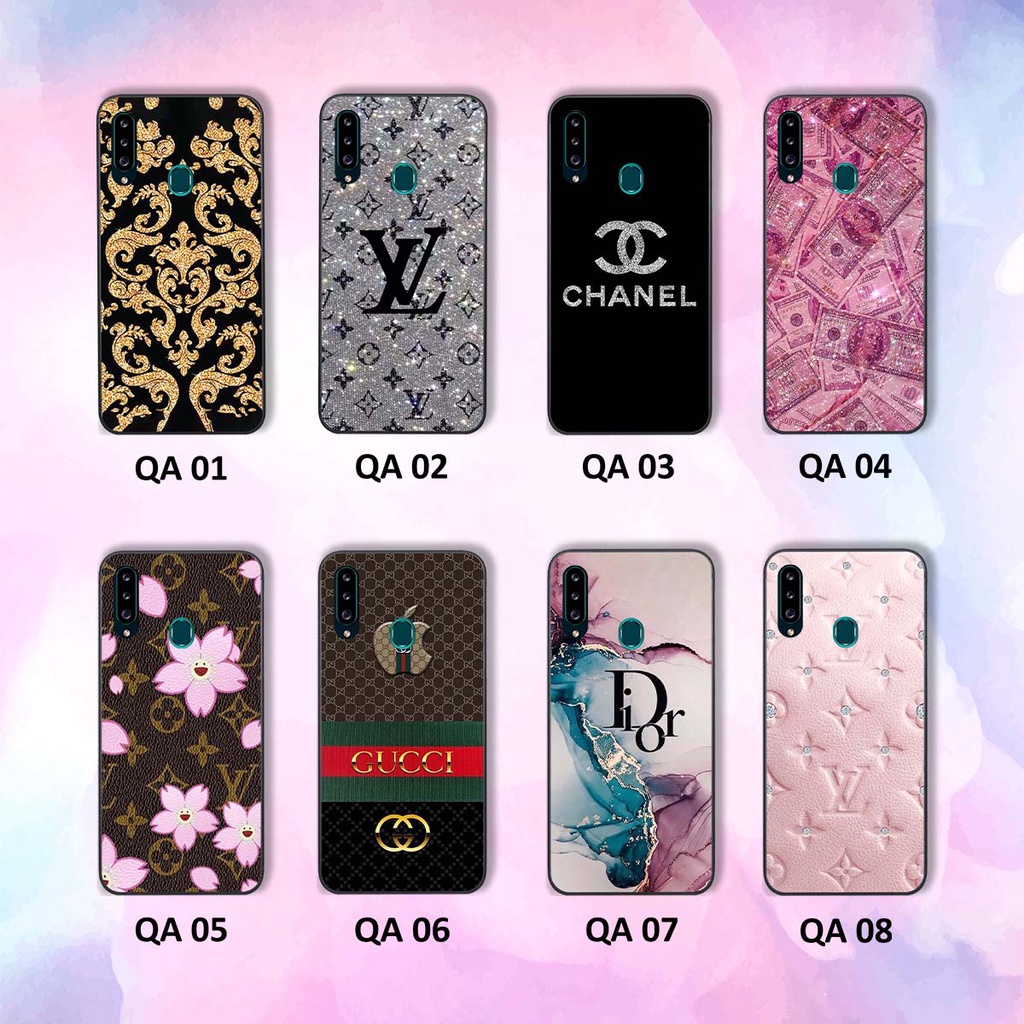 Ốp Samsung A20s in hình thương hiệu thời trang cao cấp