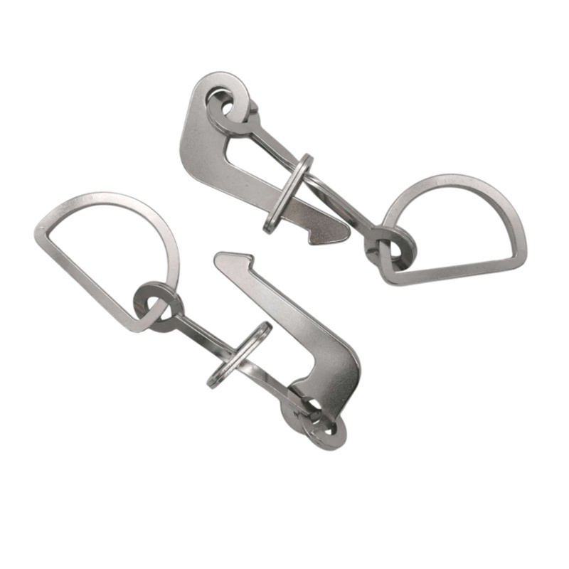 Móc Lò Xo Chữ D Chuyên Dụng Cho Móc Khóa Cắm Trại