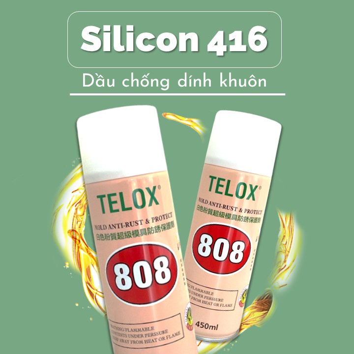 Bình xịt bôi trơn chống gỉ sét ổ trục trong công nghiệp Telox 808 450ml