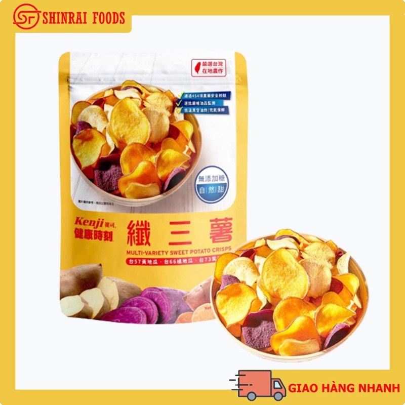 Khoai lang sấy tổng hợp Đài Loan 450 gram