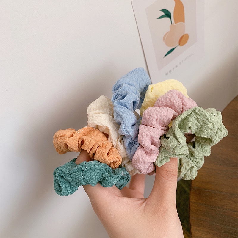 Cột tóc vải nhúm set 2 cái