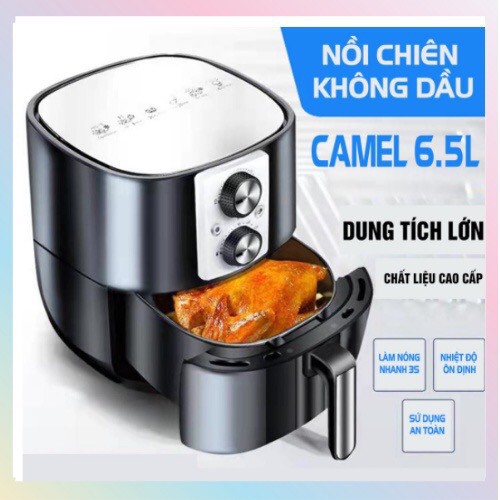 NỒI CHIÊN KHÔNG DẦU CAMEL 6.5L - HEALTHY 8L- CAMEL 12 CAO CẤP  - Bảo hành chính hãng 1 năm- An toàn tiết kiệm điện