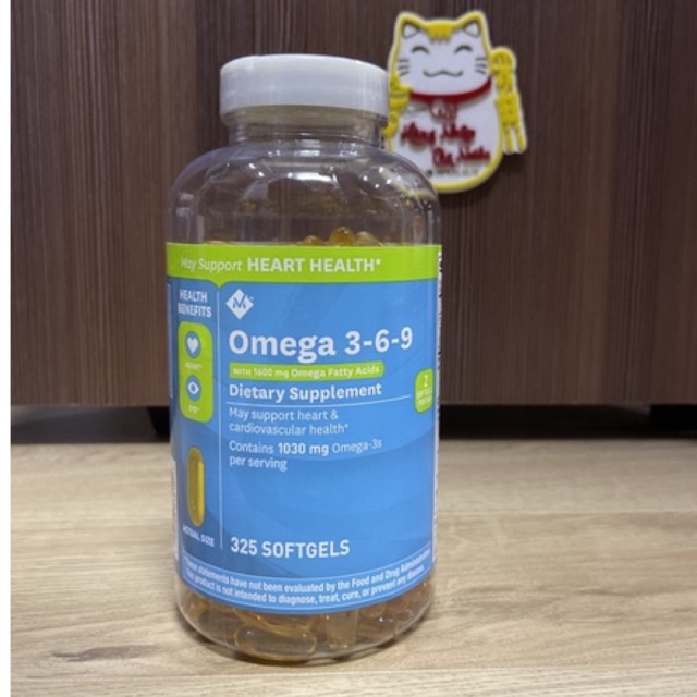 Viên uống Member’s Mark Omega 3-6-9 mỹ 325 viên