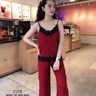 Bộ kate phối ren mặc nhà đẹp