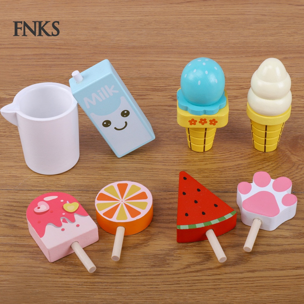 Bộ 8 Món Đồ Chơi Nhà Bếp Nhiều Màu Sắc Dành Cho Trẻ