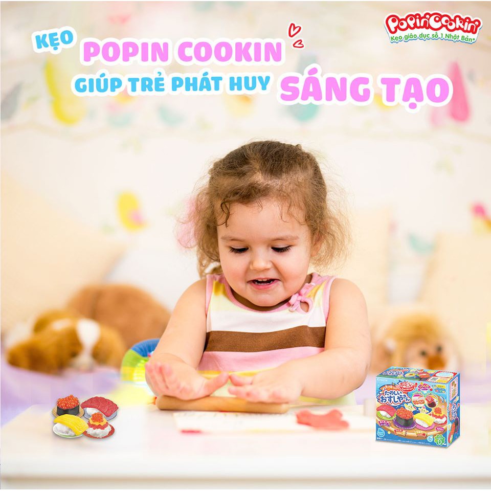 [Mã SKAMLTSW8 giảm 10% đơn 100K] Giảm sốc- kẹo đồ chơi Popin cookin Osushi - Bộ làm Sushi