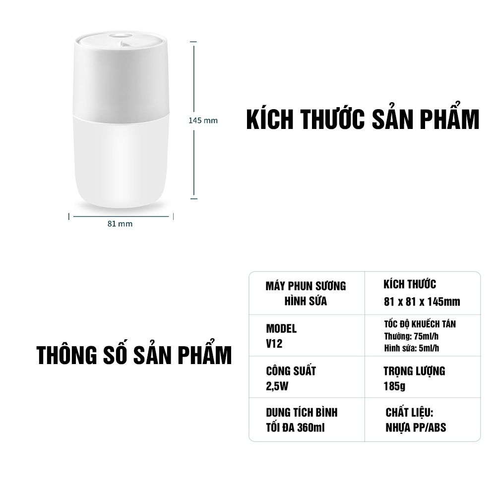 Máy phun sương hình sứa khuếch tán tinh dầu tạo ẩm khử mùi jellyfish elf độc đáo sáng tạo thông minh - BINGO STORE