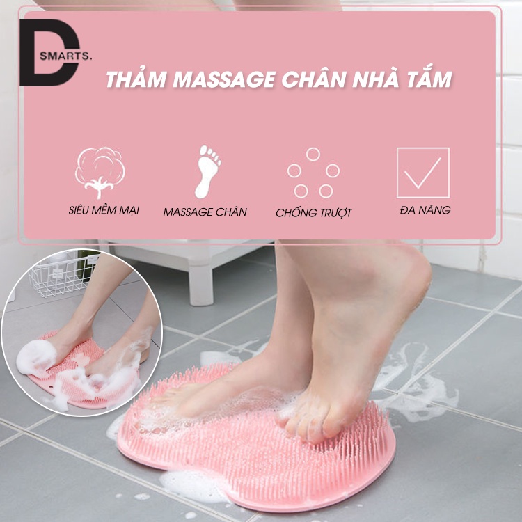 Thảm lau chân nhà tắm siêm mềm massage chân chất liệu silicon cao cấp