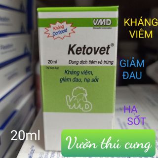 KETOVET GIẢM VIÊM, SỐT, ĐAU CHO CHÓ MÈO