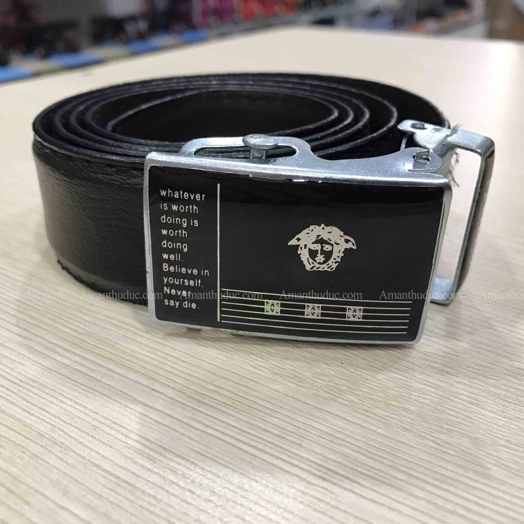 Thắt lưng nam sinh viên - Giảm Giá Cực Sốc Mặt Lăn Sang Trọng ( kho sẵn 2 màu đen , nâu , Mặt Kim , Mặt Lăn ,120cm và 14