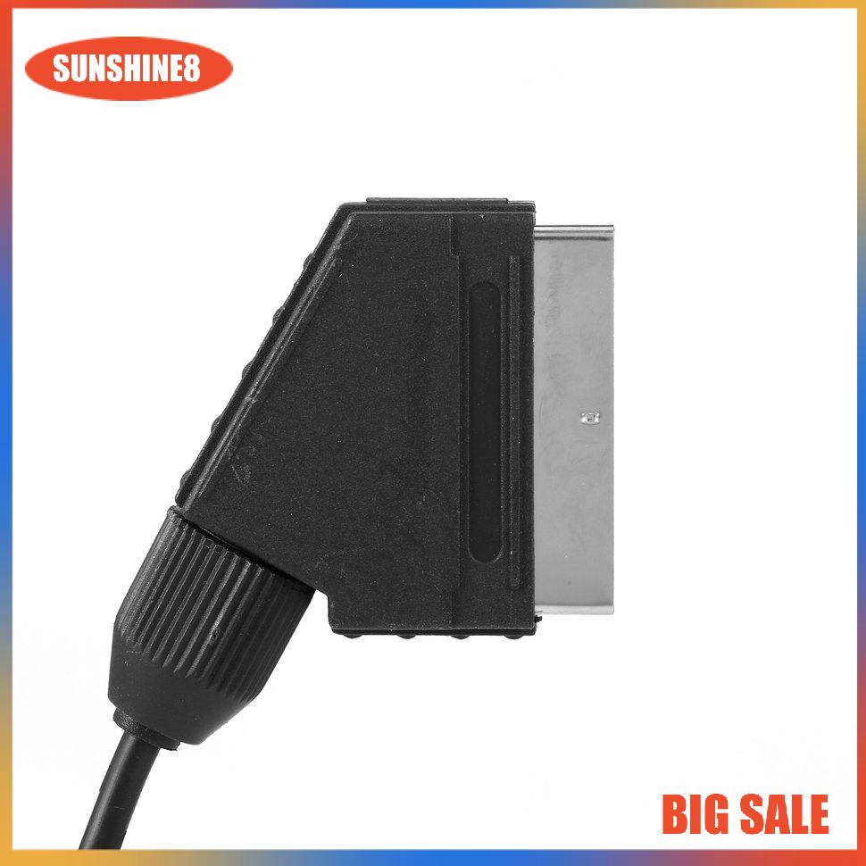【SUN】High quality 1.8M RGB Scart Cable for Sega Genesis 2 Mega Drive MD 2
