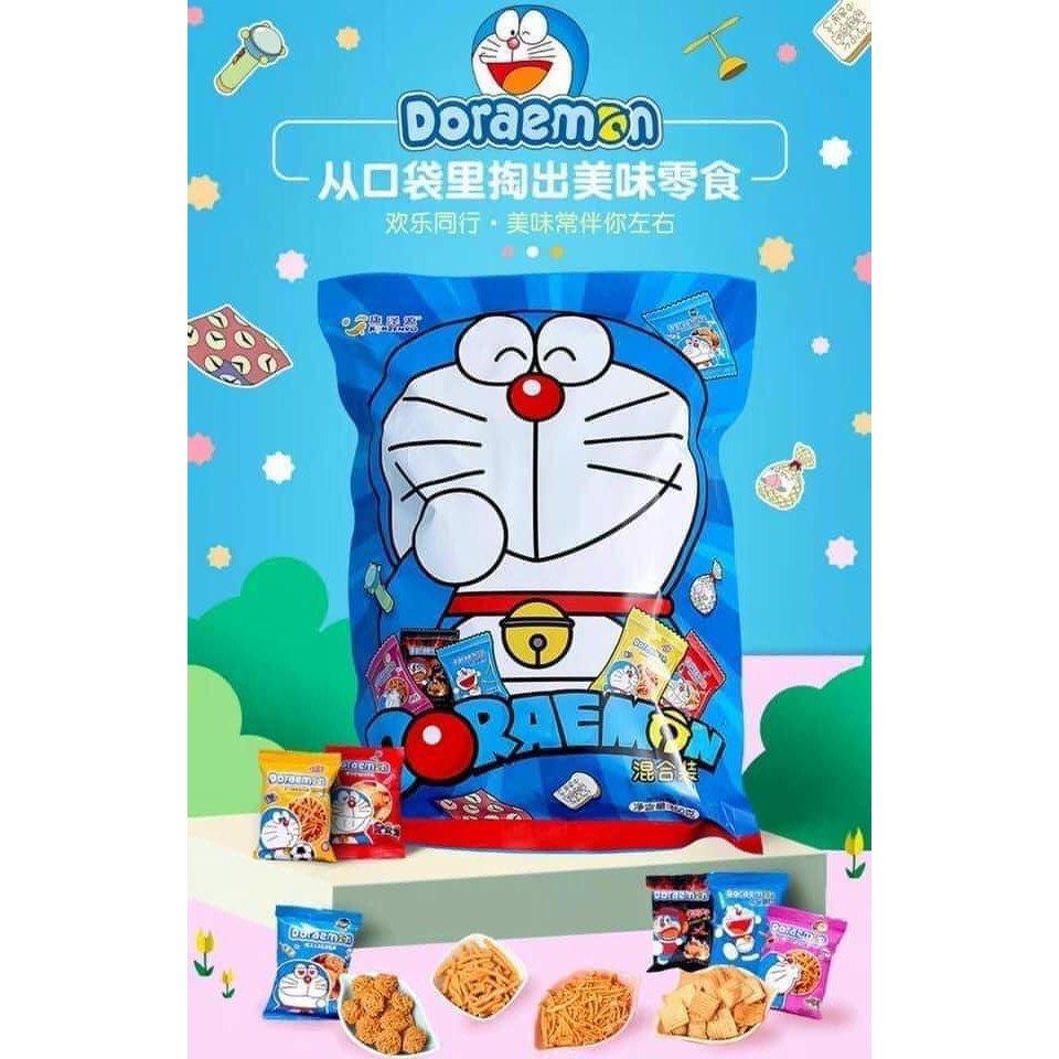 Bim bim Doraemon Siêu To Gói 450g [gói to gồm 34 - 36 gói nhỏ]