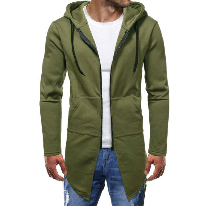 Áo Khoác Hoodie Tay Dài Phối Khóa Kéo Thời Trang Thu Đông Cho Nam | BigBuy360 - bigbuy360.vn