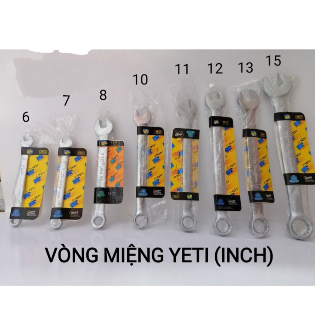 Cờ lê, Khóa vòng miệng, Khóa Yeti Hàng Chuẩn loại 1 đủ size