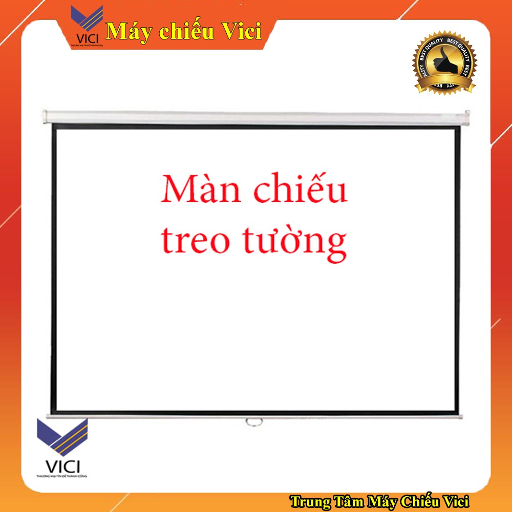 Màn Chiếu Treo Tường Kích Thước Từ 85inch - 136inch (1m52 - 2m44). Vải màn cao cấp, trắng sáng, chất lượng cao