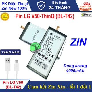 Pin LG V50 ThinQ (BL-T42), Dung lượng 4000mAh, Tặng kèm cáp Type C