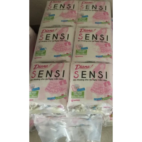 Combo 6 gói bvs diana sensi mỏng không cánh