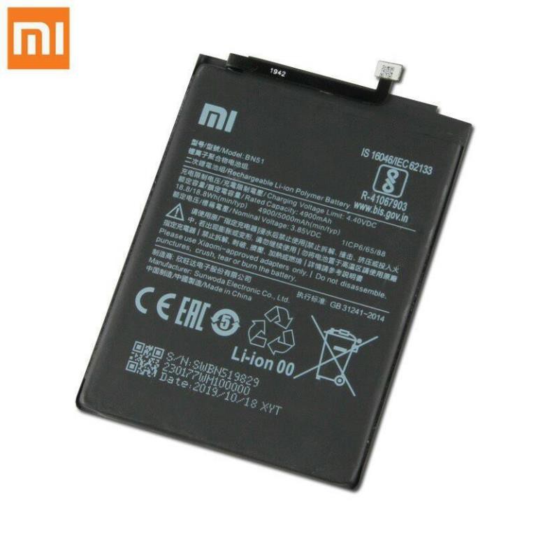 Pin điện thoại Xiaomi BN51 Cho Xiaomi Redmi 8 Redmi 8A Redmi8 dung lượng 5000mAh BH 6 tháng